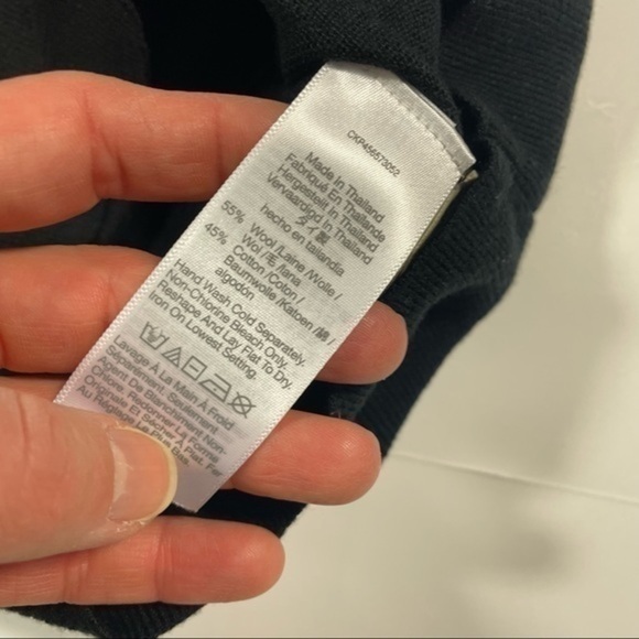 New Madewell Brookhaven Turtleneck Sweater Black NB370 - Picture 5 of 9